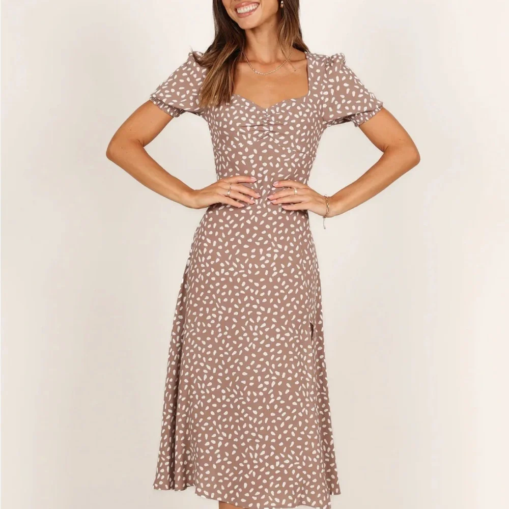 Petal & Pup FRANKLIN DRESS - MOCHA - Picture 2 of 10